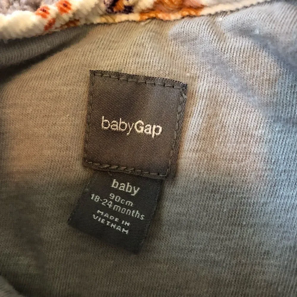 Baby Gap quilted corduroy vest 18-24mo EUC